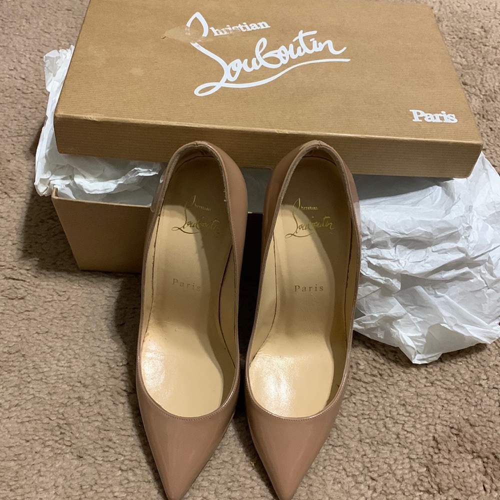 Authentic Christian Louboutin’s, size 35.5, hardly worn!